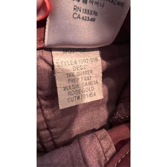 MOTHER THE SHAKER PREP HIGH WAISTED CROP CHINOS SIZE 26 NEW TAGS - Picture 15 of 16